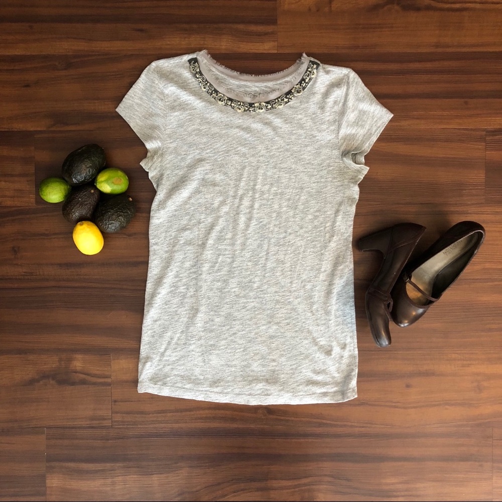 Beautiful Beaded Neckline Top